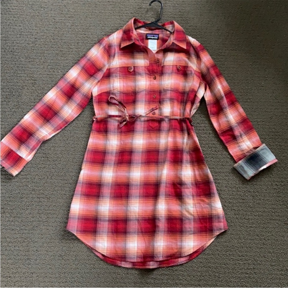 Patagonia Flannel Shirtdress sz 4